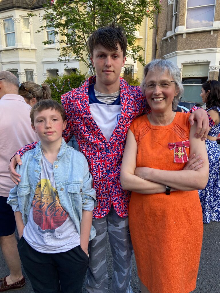 Dr Jenny Vaughan and her sons