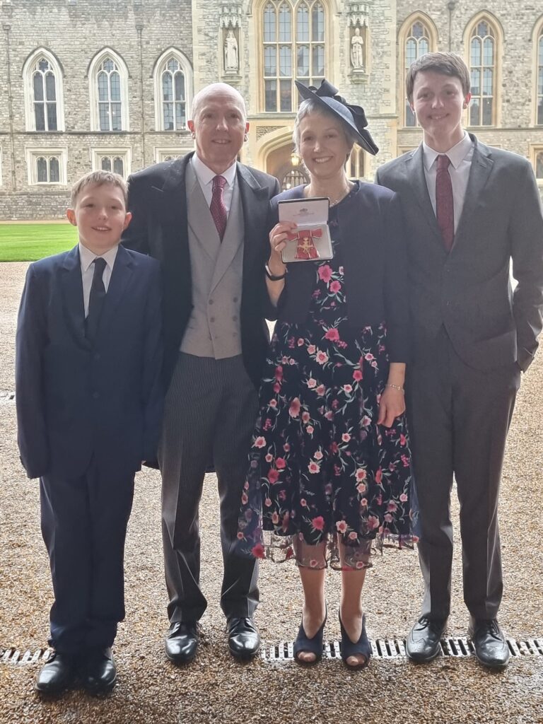 Dr Jenny Vaughan and her family